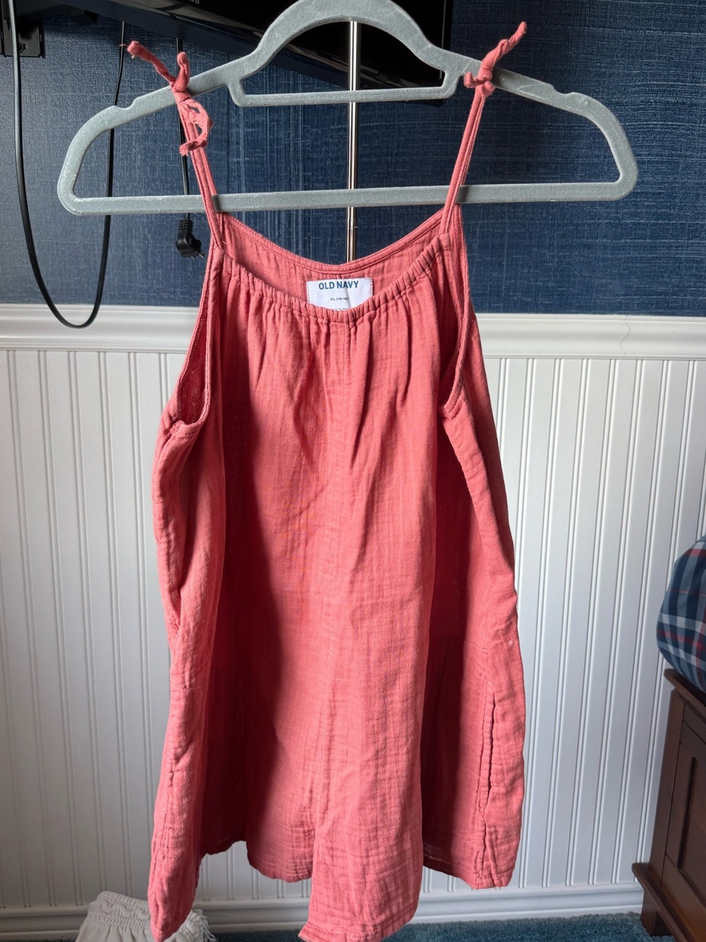 Old Navy Coral Pink Tie-Strap Cami